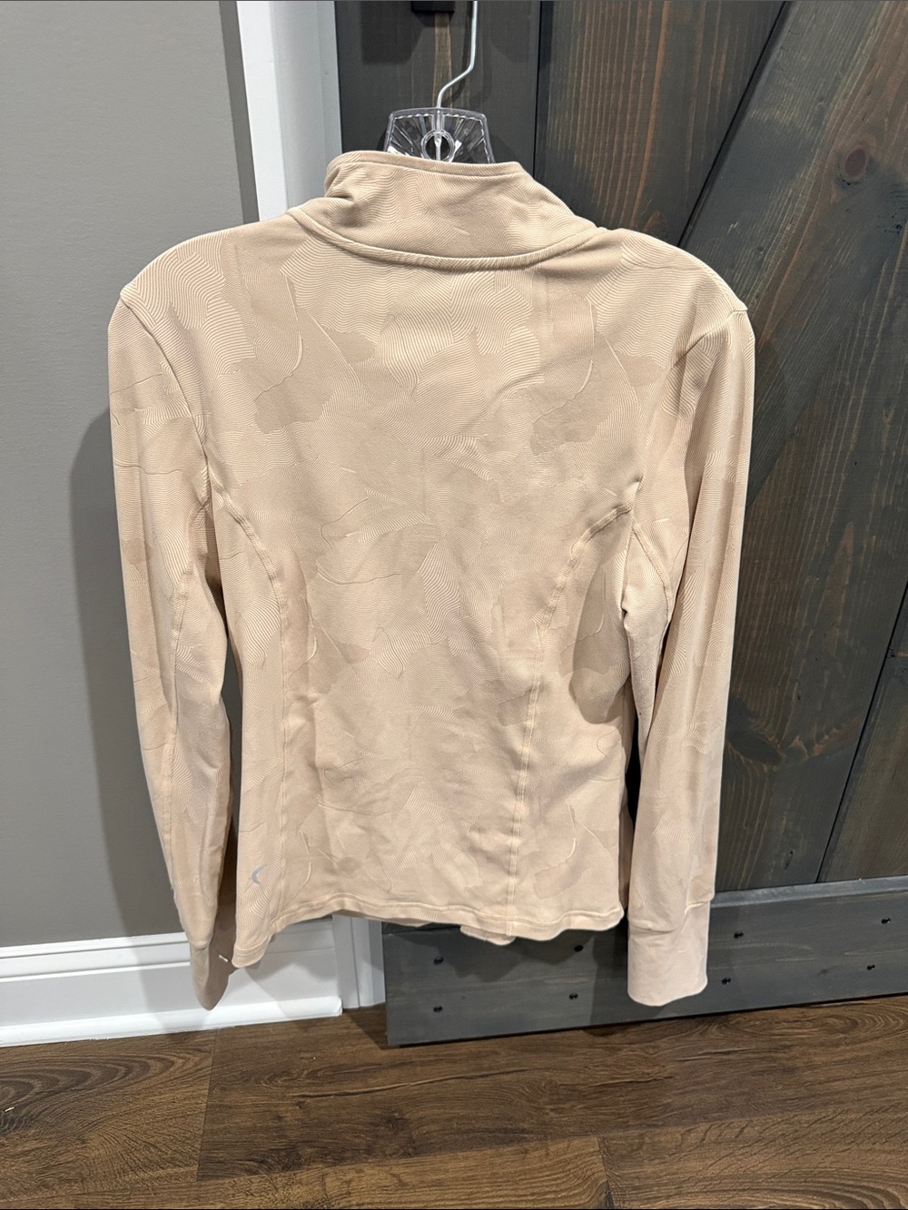 ZYIA Light Beige Zip-Up Utility Jacket - Picture 2 of 3